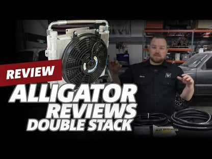 Xtrude Transmission Cooler with Fan - Complete Kit 5/16in Lines