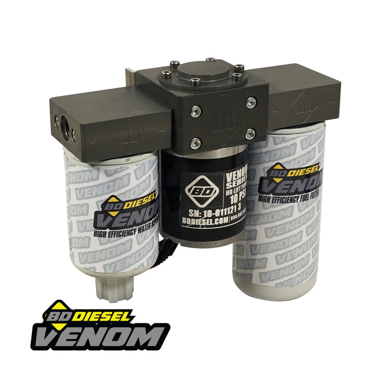 VENOM FUEL LIFT PUMP C/W FILTER & SEPARATOR CHEVY 6.6L DURAMAX 2001-2010